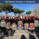 Roma: motociclisti della Polizia Penitenziaria, dei carabinieri e della polizia locale scortano 150 babbi natale diretti al reparto pediatrico dell' Umberto 1