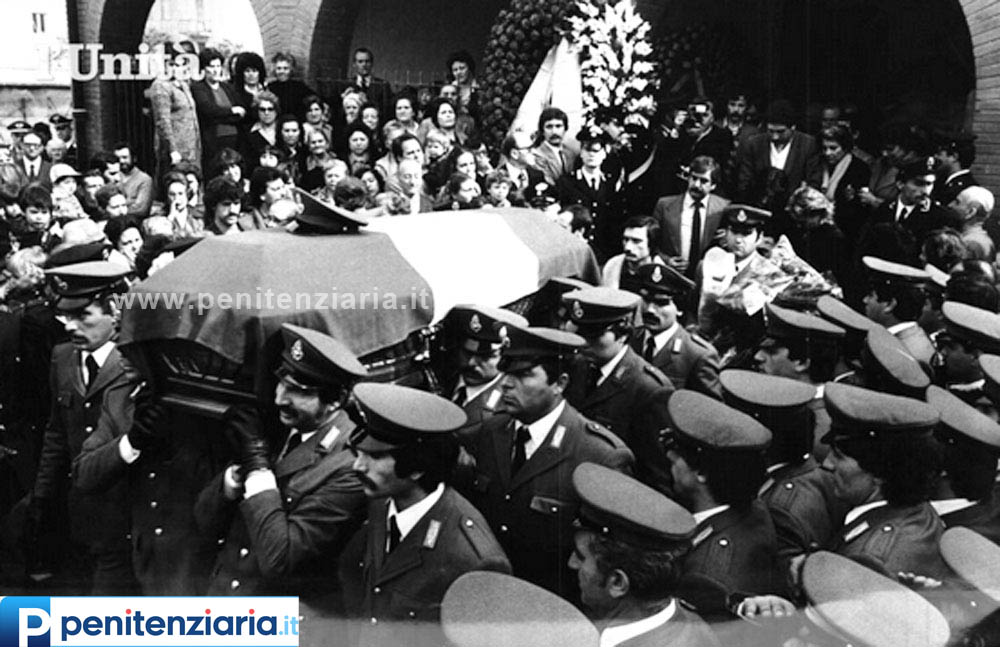 Funerali dell'Agente di Custodia Raffaele Cinotti ucciso dalle BR il 7 aprile 1981