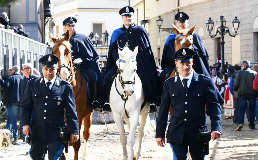 Oristano: Polizia Penitenziaria alla giostra della Sartiglia