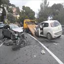 Sanremo, poliziotto penitenziario ferito in un incidente stradale