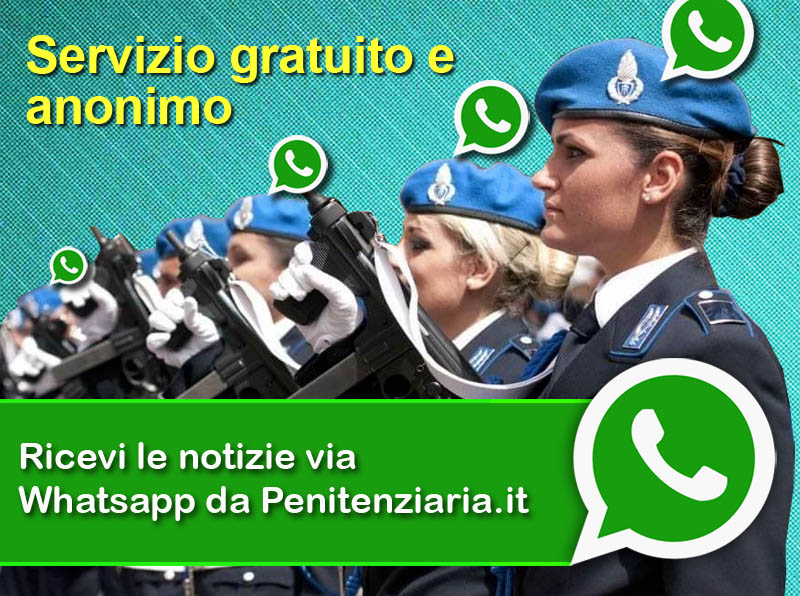 Ricevi notizie whatsapp da Penitenziaria.it